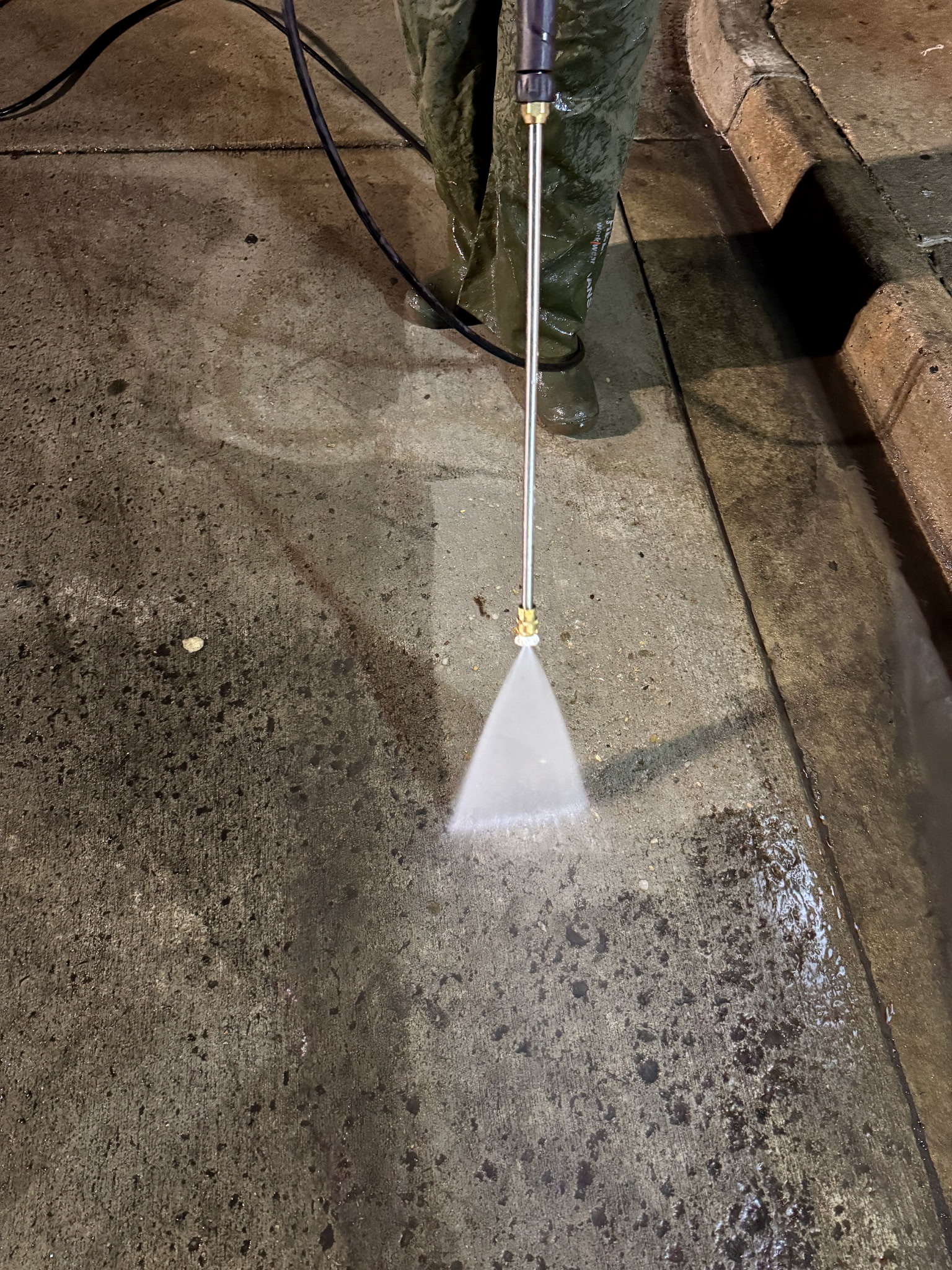 Pressure washing